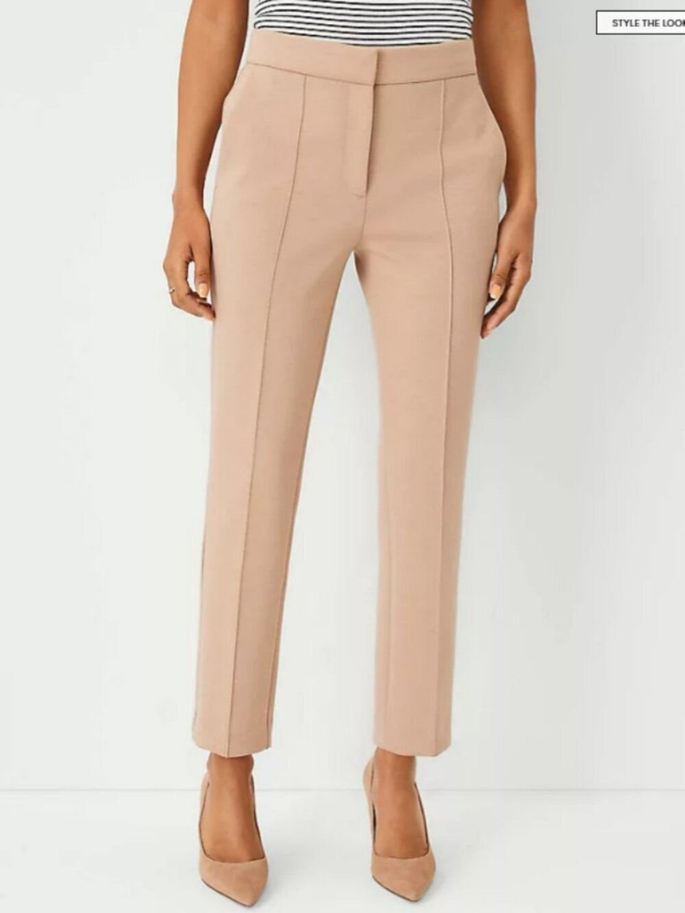Ann Taylor Ankle Pant in Double Knit Camel size 6P